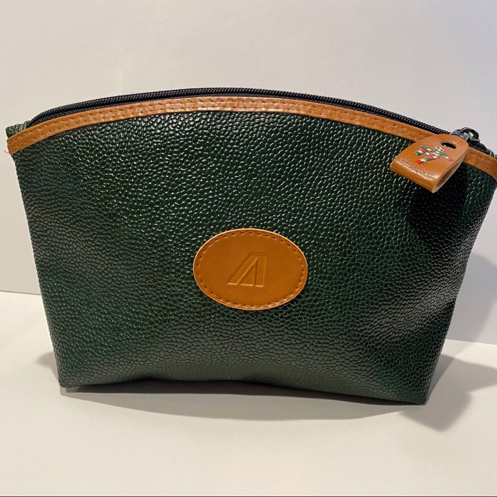 Vintage Alitalia 1990 World Cup Pebble Leather Bag